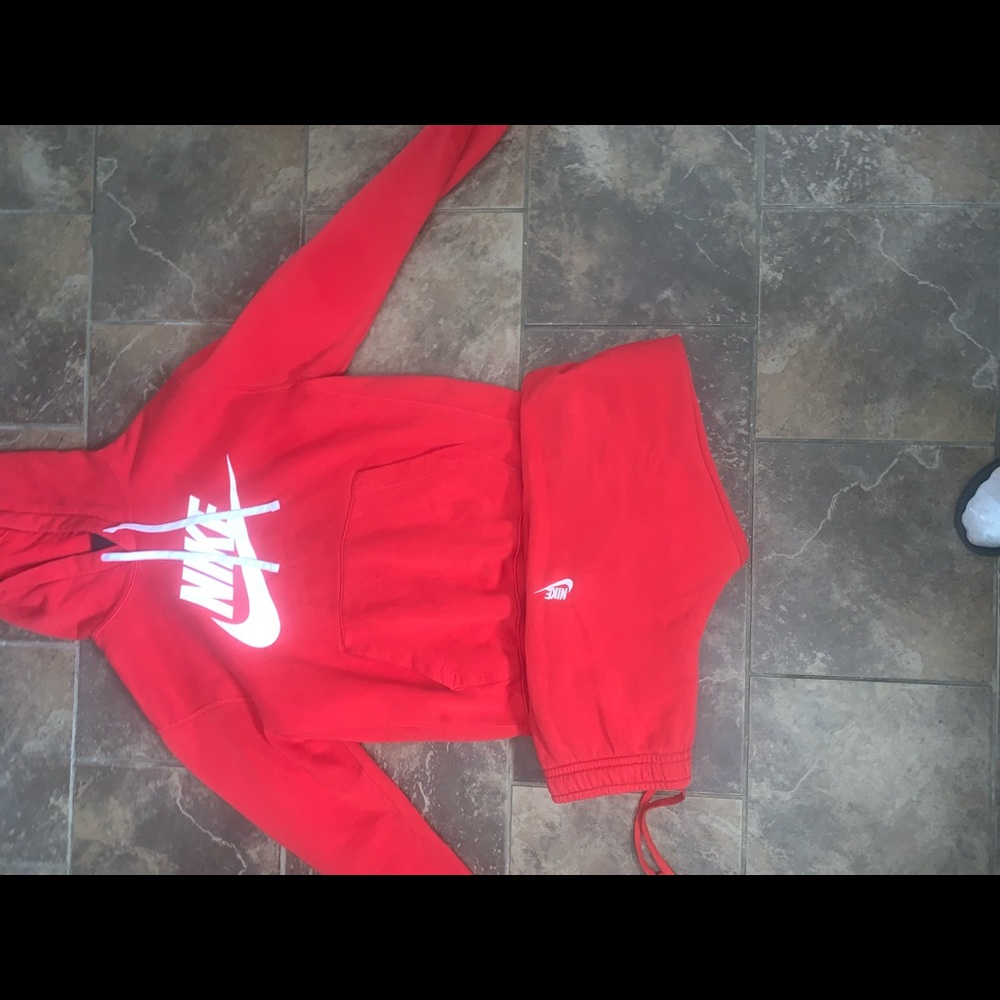 Red Nike jumpsuit